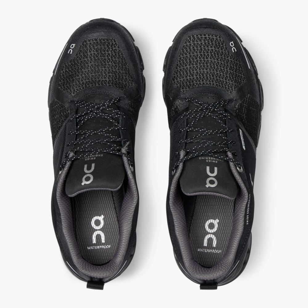 QC Road Running Shoes Online Shopping - Black Cloudflyer Waterproof Mens