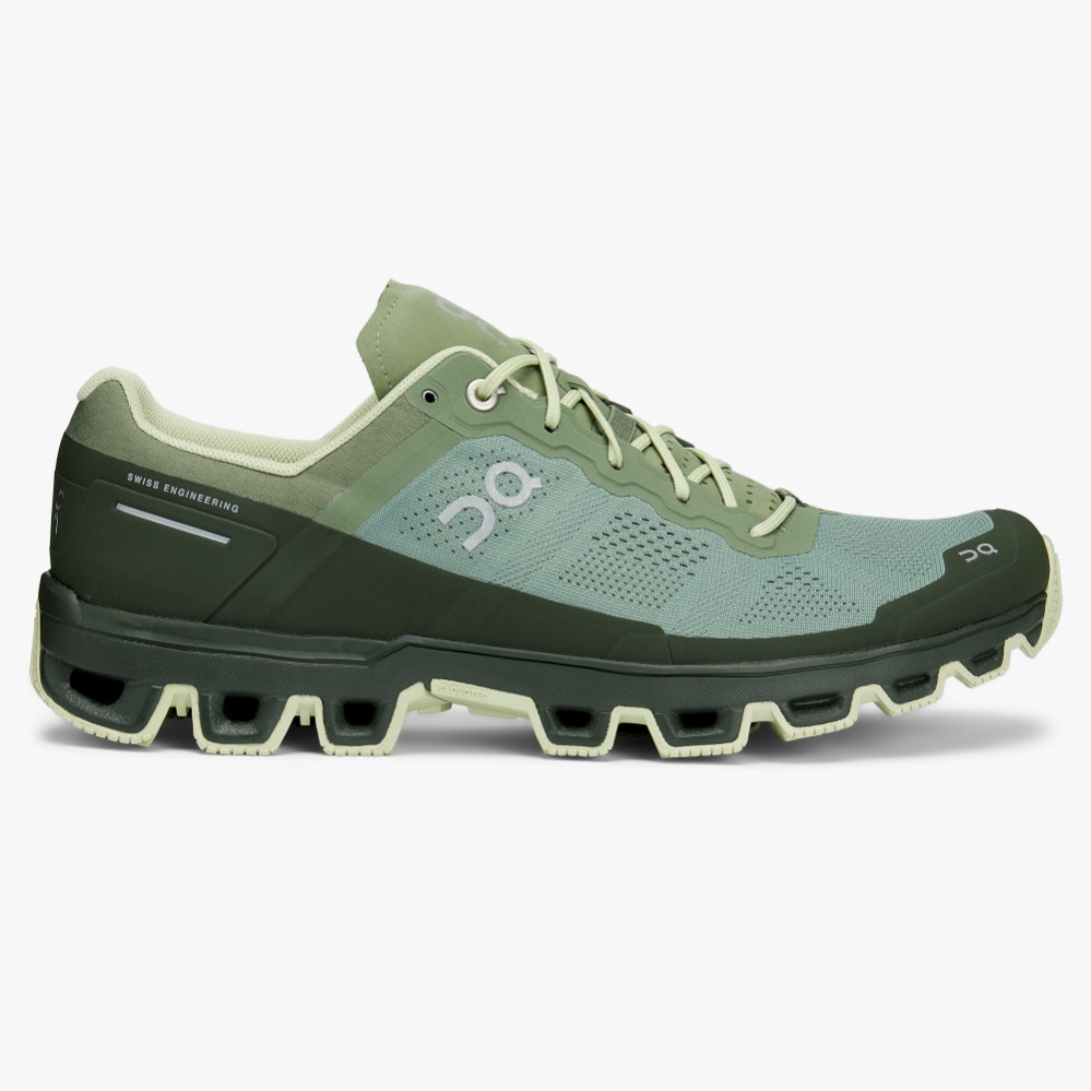 QC Trail Running Shoes Factory Sale Online - Green Cloudventure Mens